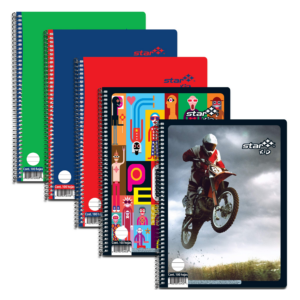 cuaderno profesional estrella espiral c/100 hojas