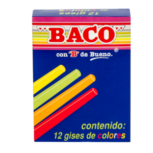 Gises de colores "BACO" C/12
