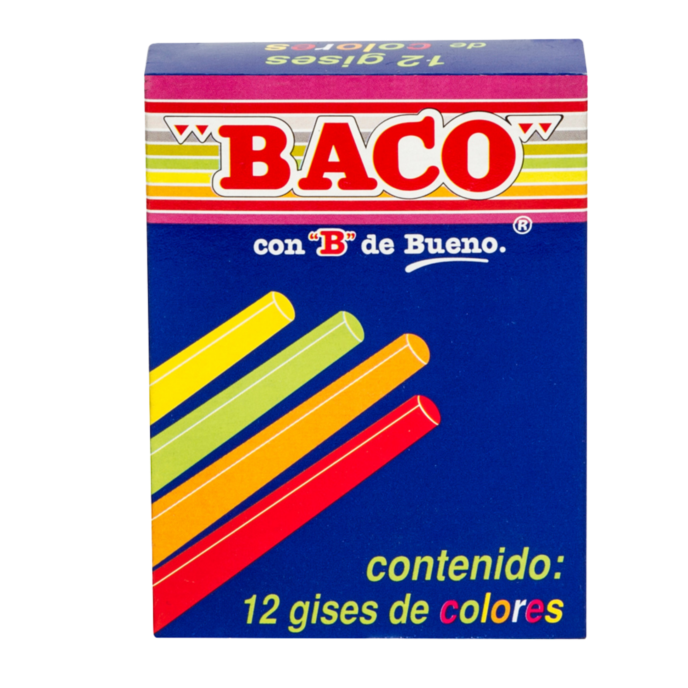 Gises de colores "BACO" C/12
