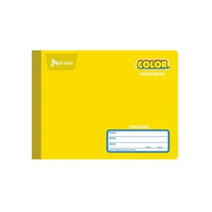 Cuaderno Norma Color Forma Italiana Doble Raya 100 Hojas.