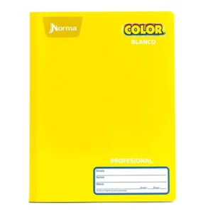 Cuaderno Norma Color Profesional Blanco 100 Hojas.