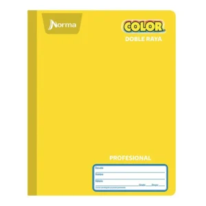 Cuaderno Norma Color Profesional Doble Raya 100 Hojas.