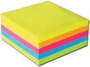 MINI CUBO PASTEL DE 4 COLORES con 240 hojas de 2’ X 2’